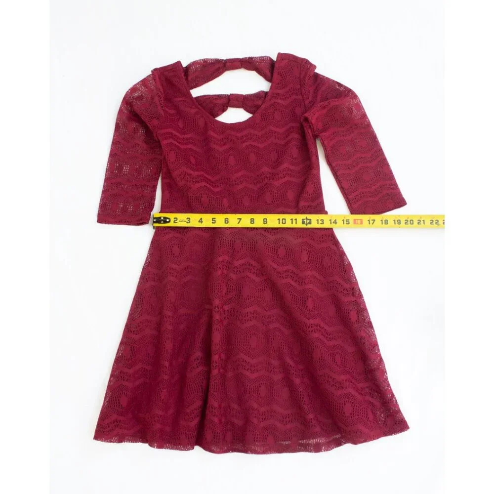 Xhilaration Lace Lined Dress - Red - Picture 3 of 5